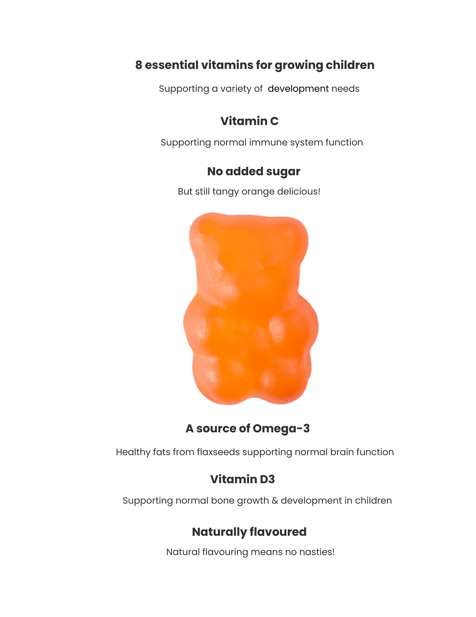 NUTRI-TEEN Multivitamin and Omega-3 Gummy Bears