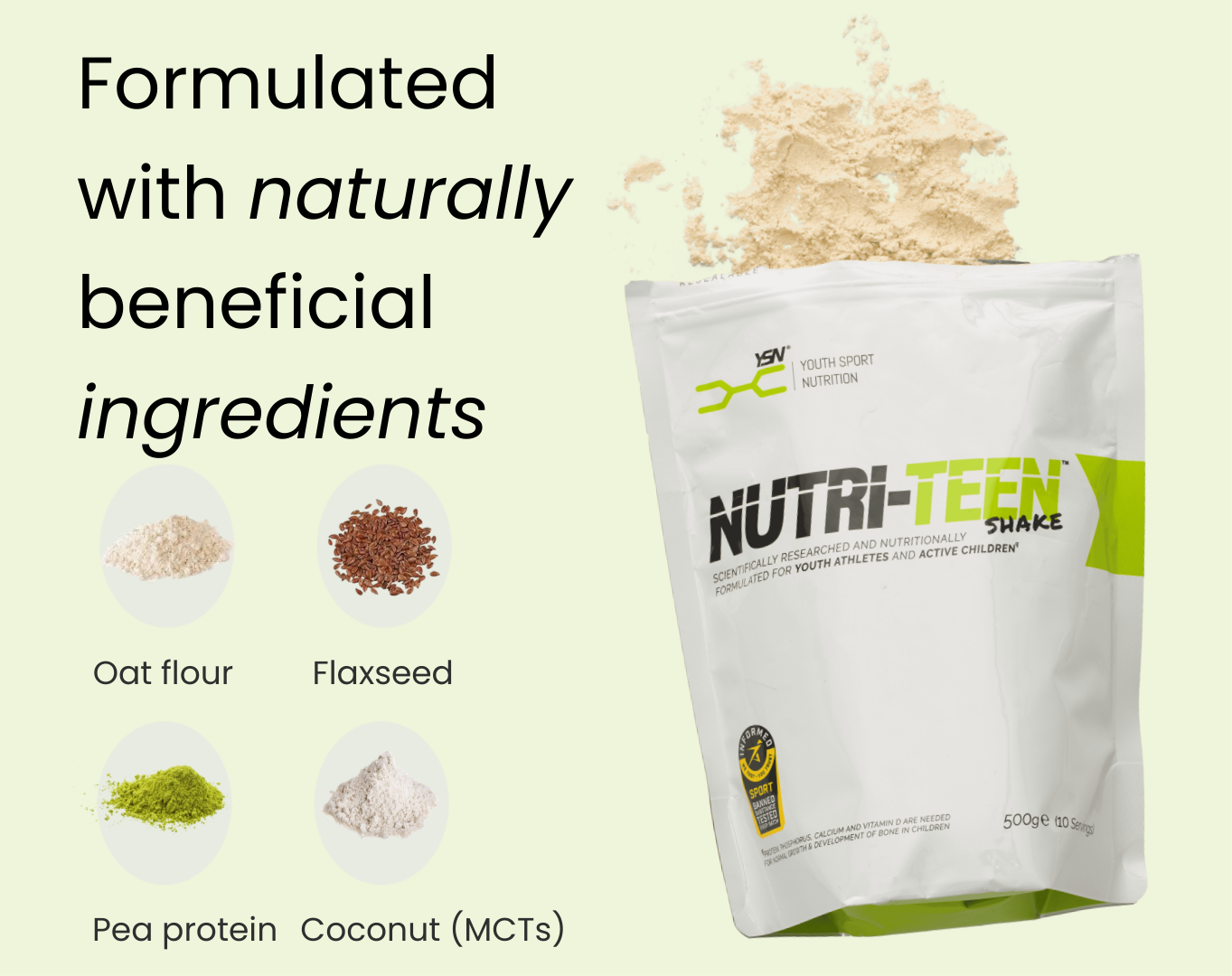 NUTRI-TEEN Shakes Ingredients