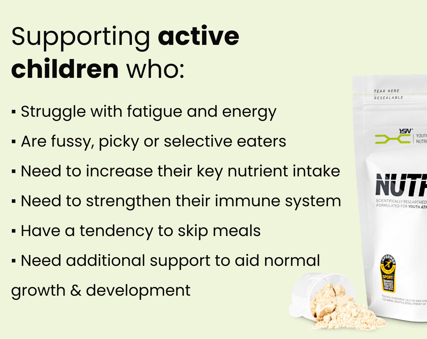 NUTRI-TEEN Shakes Supporting Active Children