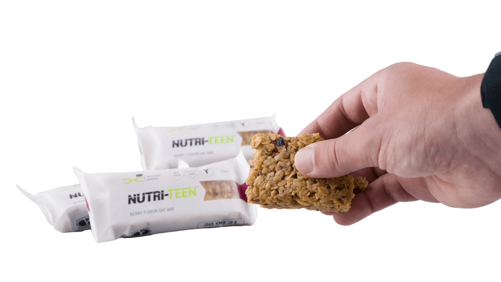 Oat energy bar for teens