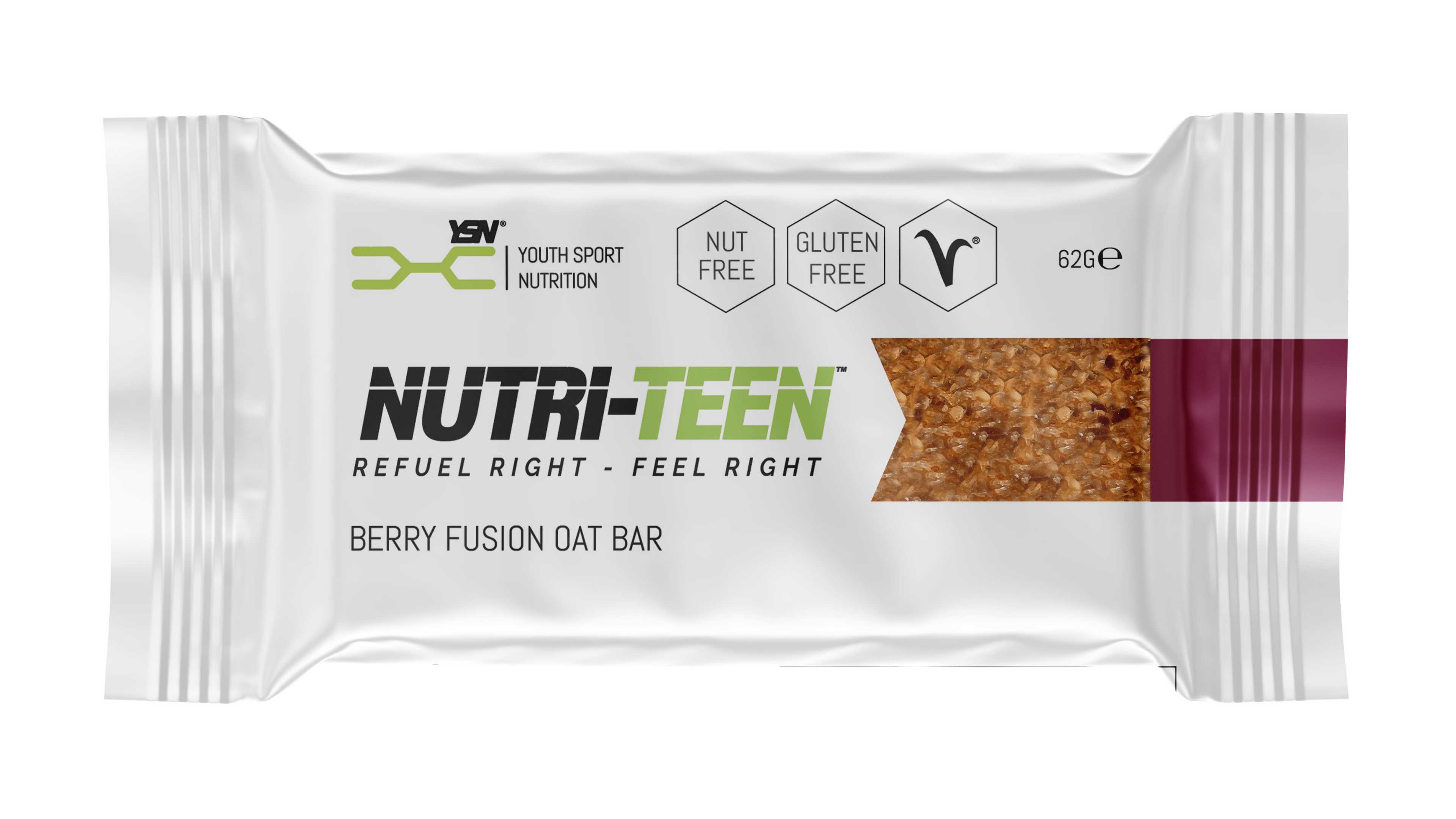 Healthy snack for teen athletes, breakfast bar. Nutri-Teen bar
